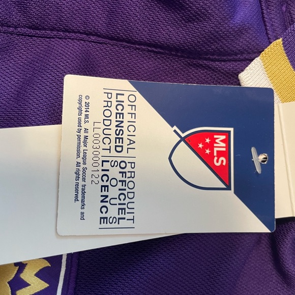 ADIDAS MLS MEN'S ORLANDO CITY SC CLIMALITE 3-STRIPE COACHES POLO, PURPLE - Picture 7 of 7